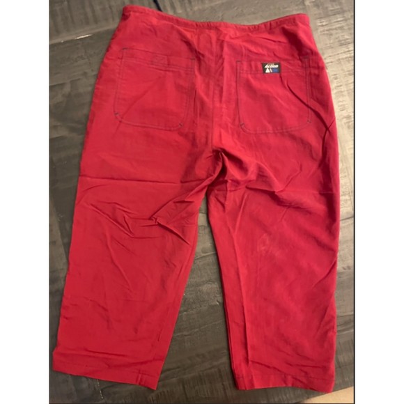 Instant Action Vintage 90's Maroon Nylon Short Wind Pants Sz M - Picture 2 of 11